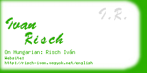 ivan risch business card